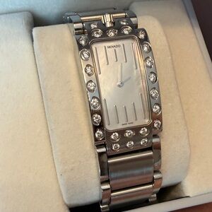 Movado watch with Diamond Accents
